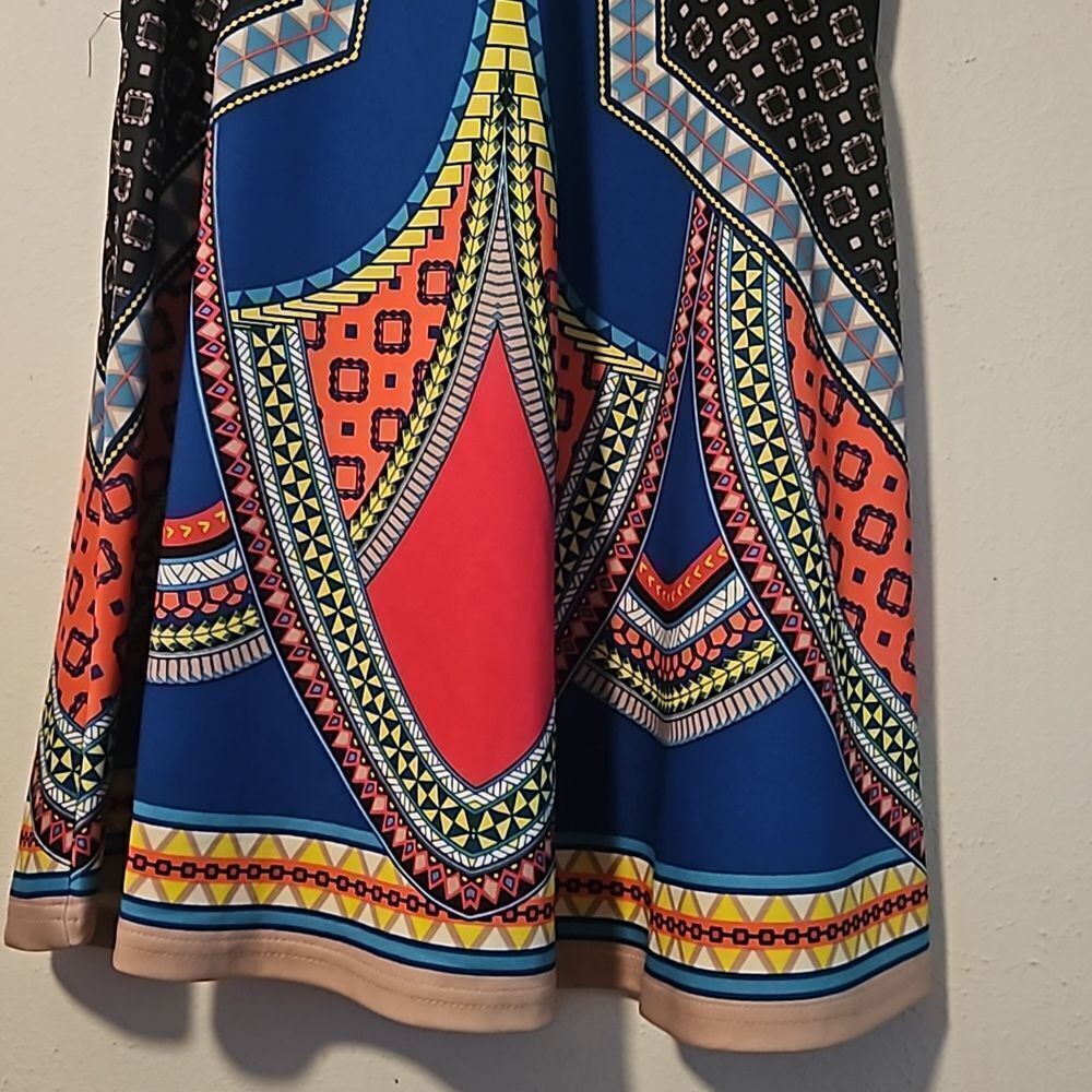 Flying Tomato Multicolor Bold Pattern Mini Dress … - image 4